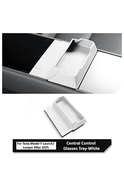 Choice White For Tesla Model Y/YL Juniper 2025-26 Silicone Armrest Storage Bo...