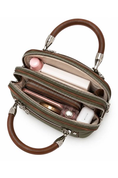 Neli Elegant Women's Chain Detailed Strap Hand and Shoulder Bag