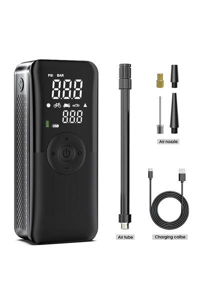 Choice Black CARSUN Rechargeable Air Pump Tire Inflator Portable Compressor D...