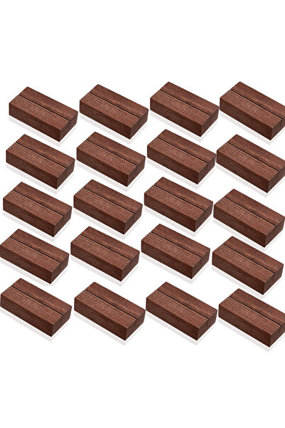 Choice1 20pcs 10/20 Pieces Wood Place Card Holders Wood Sign Table Number Sta...