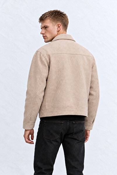 OHM OHEPMODA Plain Men's Cashmere Jacket Coat