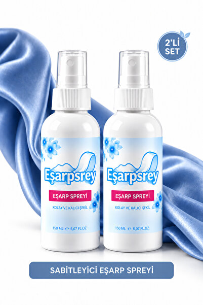 Kalıcı Şekillendiren Ve Anında Sabitleyen İpek Şal Ve Eşarp Spreyi (2 Adet X150 ML)