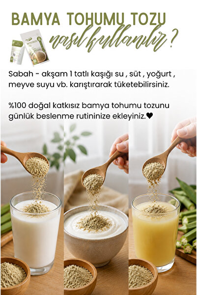 Annemeli 250 gr Toz Bamya Tohumu Taze Çekilmektedir