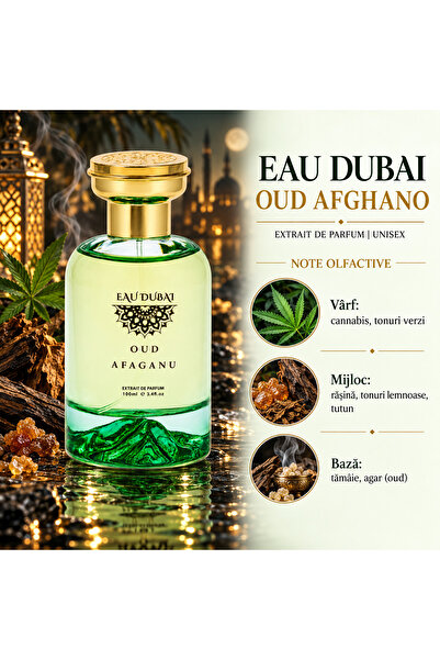 Eau Dubai Oud Afghano – Extract de Parfum, EAU DUBAI, 100ml, Unisex