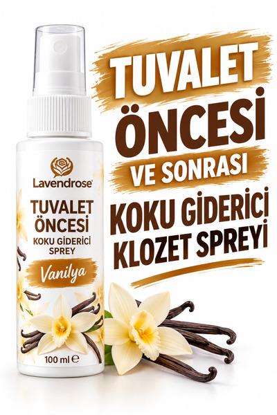 Lavendrose Tuvalet Kokusu - Tuvalet Öncesi ve Sonrası Koku Giderici Vanilya S...