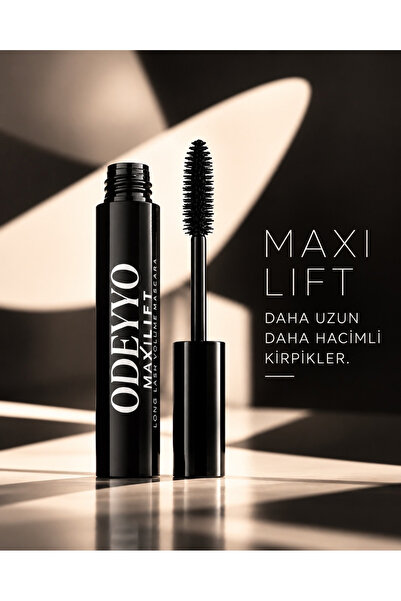 Odeyyo Long Lash Volume Maskara – Hacim Veren, Dolgun, Kıvrık & Uzun Kirpik, ...
