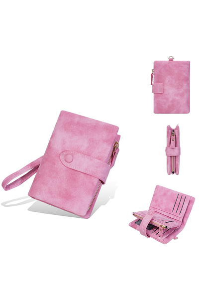 Choice3 Rose Baellerry Women Short Wallets Top Quality Card Holder Snap Butto...
