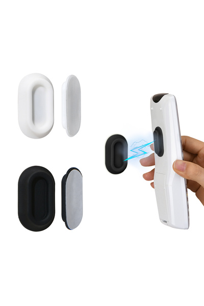 Choice S Black White 2pcs Magnetic Remote Control Bracket, Self-Adhesive Wall...