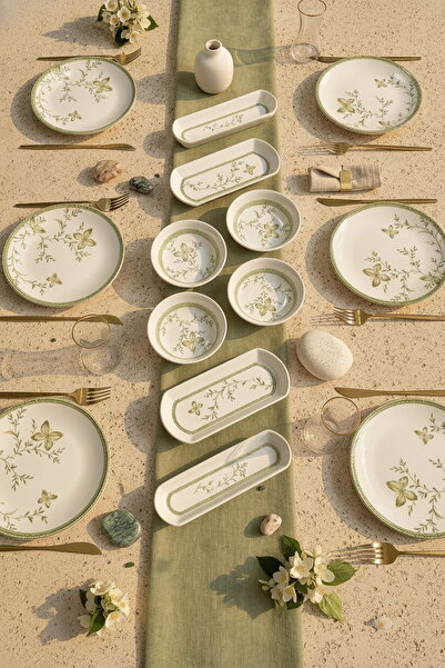 ers erbaşlar Verna 14 Piece Luxury Breakfast Set for 6 People, Breakfast Set