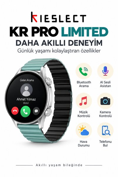 Kieslect Kr Pro Limited Amoled Ekran Akıllı Saat