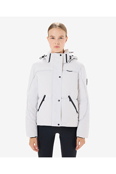 Greyder Kadın Ekru Suya Dayanıklı Kaz Tüyü Mont 5K2TM84021