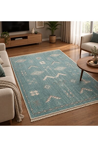 Pamuklu Çift Taraflı 1. Kalite Dokuma Kilim (Makinede Yıkanabilir)