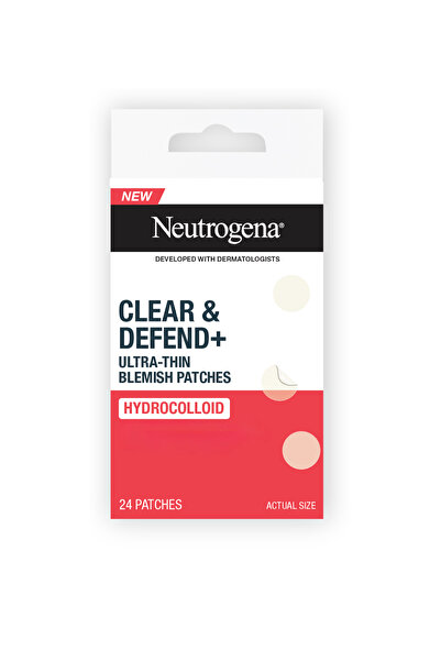 Neutrogena Clear & Defend+ Ultra Thin Blemish Patch Akne ve Sivilce Bandı (24 Adet)