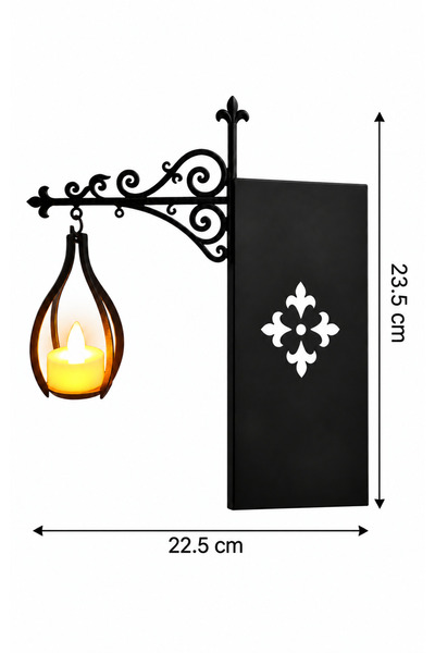 3Art Metal Dekorasyon Tic.Ltd.Şti Lantern-Designed Bookshelf Ornament – Lantern-Shaped Bookshelf Accessory and Book Decor