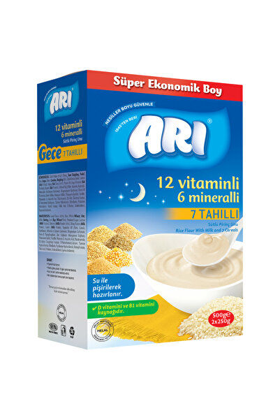 ARI Mama Gece 7 Tahıllı 12 Vitamin 6 Mineralli Pirinç Unu 500 gr