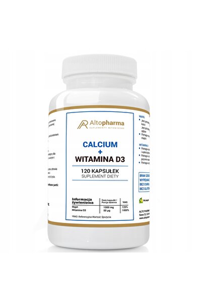 ALTO PHARMA Calciu + Vitamina D3 120 Capsule