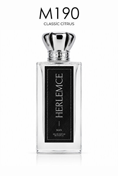 M190 Erkek Parfüm Classic Citrus 65ml Greyfurt Lavanta Gül Sedir Ferah Narenciye