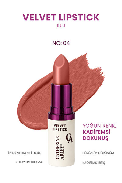 Catherine Arley VELVET LIPSTICK RUJ NO 04