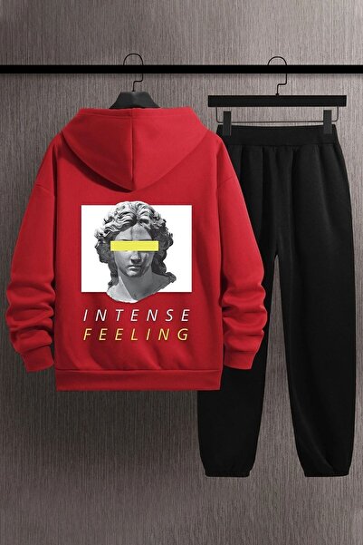 uyguntarz Ästhetisches Unisex-Trainingsanzug-Set