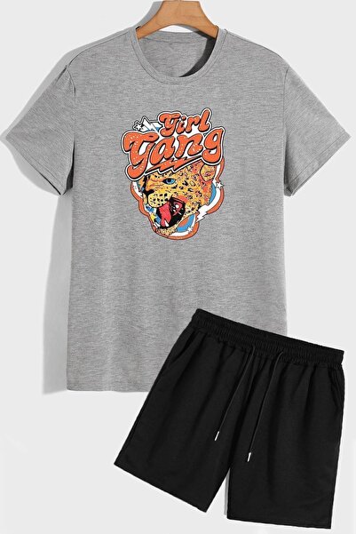trendypassion Σετ φόρμας T-shirt Girlgang Shorts