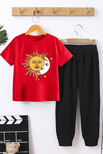 uyguntarz Kids Larks' Tongues In Aspic Bottom - Top Tracksuit Set