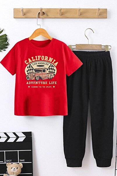 uyguntarz Kids California Bottom - Top Tracksuit Set