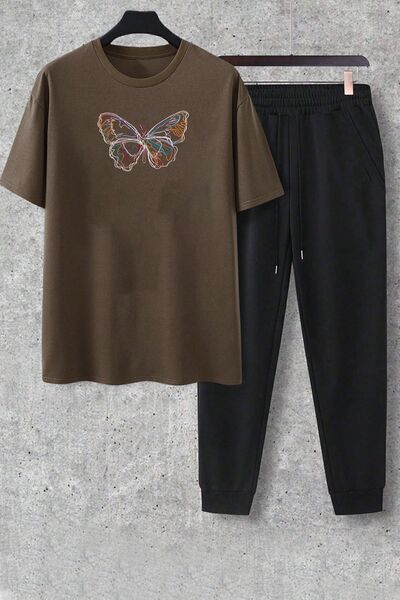 uyguntarz Unisex Butterfly 2'li Eşofman Takımı