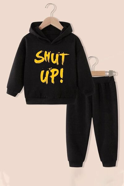 uyguntarz Kids Shut Up Tracksuit Set