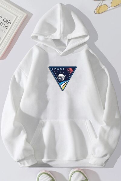 uyguntarz Unisex Space Printed Sweatshirt