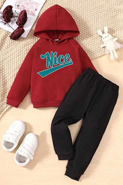 uyguntarz Kids Nice Printed Tracksuit Set
