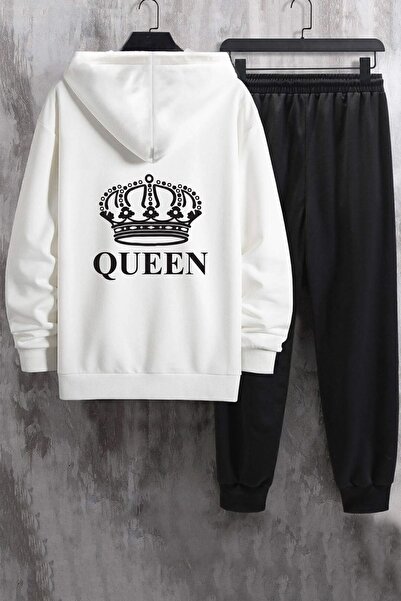 uyguntarz Unisex Quenn Printed Tracksuit Set