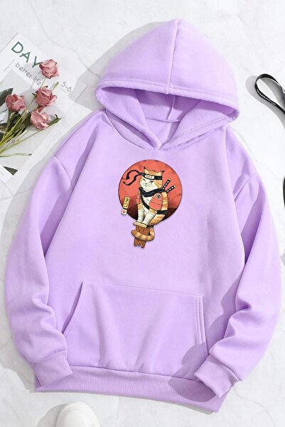 uyguntarz Unisex shinobi mačka Štampano dukserica