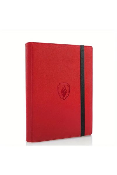 Choice6 Red 9 Pocket Card Binder, 360 Trading Card Holder Book, Premium PU Co...