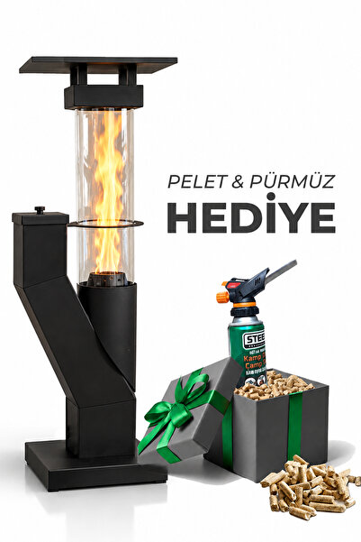 Onetick Outdoor Mini Cam Portatif Pelet Kamp Sobası Bahçe Teras - Pürmüz&Pele...