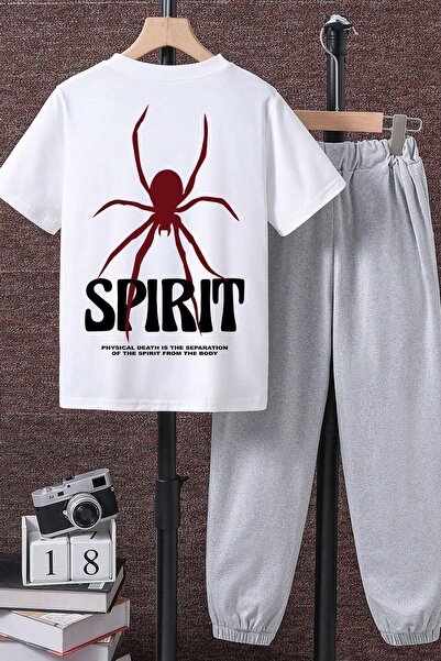 uyguntarz Kids' Spirit Printed Tracksuit Set (Top and Bottom)