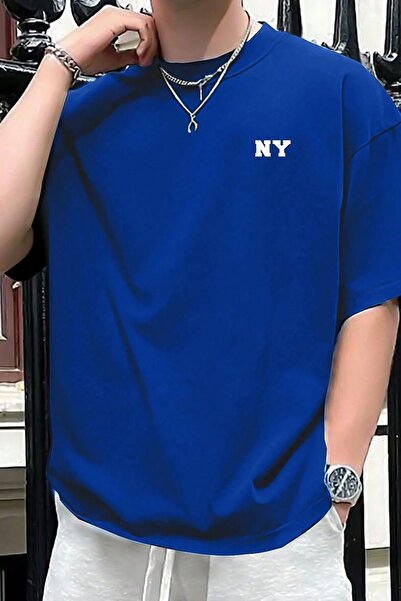 uyguntarz Erkek Ny Baskılı Oversize Tshirt