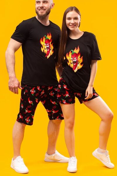 uyguntarz Unisex Super Pepper Printed Oversize T-shirt