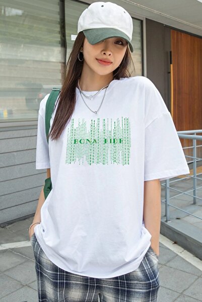 uyguntarz Unisex Bona Fide Printed Oversized T-shirt