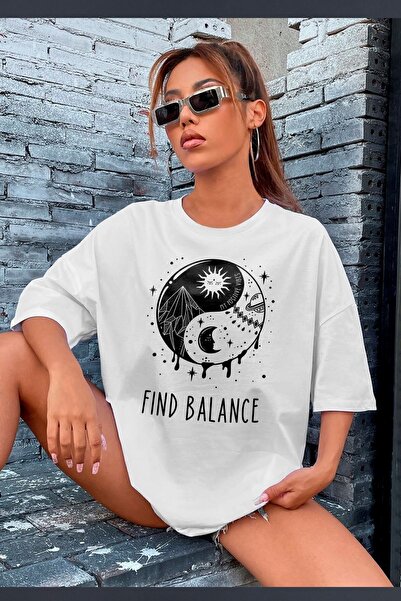 trendypassion Yin & Yang Tasarım Unisex T-shirt