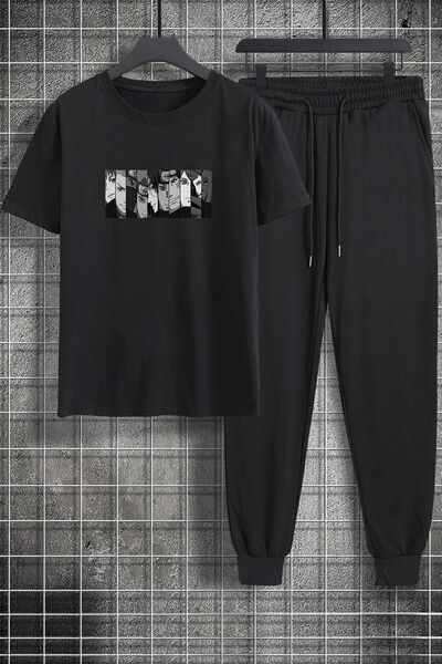 uyguntarz Unisex Naruto Printed 2-Piece Tracksuit Set