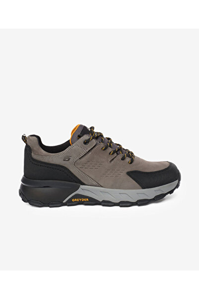 Greyder Erkek Koyu Gri Siyah Hakiki Deri Su Geçirmez Outdoor Ayakkabı 5K1GA16343