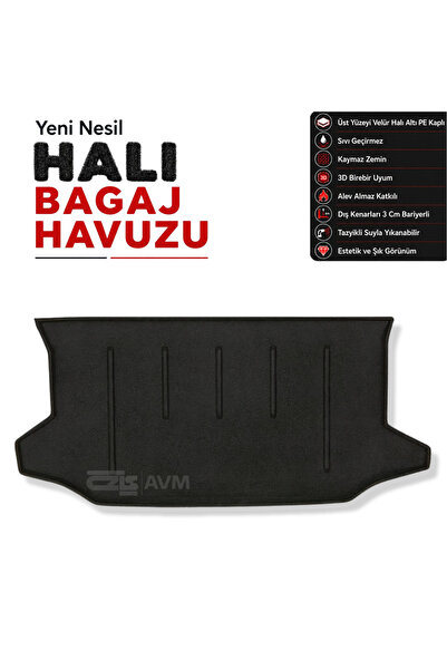 öz-iş Nissan Note E11 Halı Bagaj Havuzu (2006-2013 Arası) - (Öz-İş)