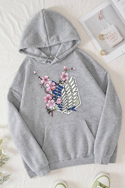 uyguntarz Unisex Flowers Printed Sweatshirt