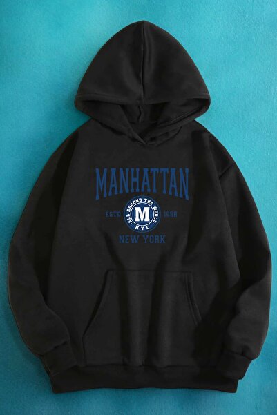 uyguntarz Oversize mikina s potiskem Manhattan