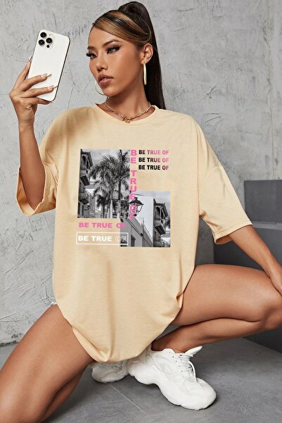 uyguntarz Unisex Be True Of Printed Design T-shirt
