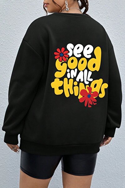 uyguntarz للجنسين الفضاء تحت عنوان Crewneck البلوز