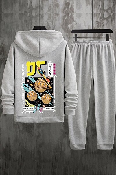 uyguntarz Unisex Tokoyaki Printed Tracksuit Set