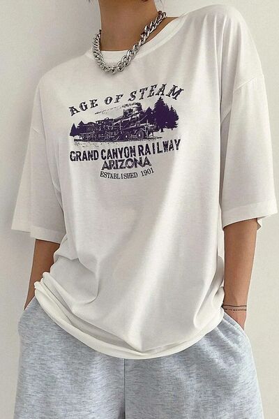 uyguntarz Unisex Age Of Steam Printed Design T-shirt