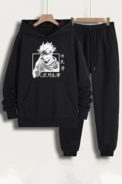 uyguntarz Unisex Jujutsu Kaisen Štampano komplet trenerke