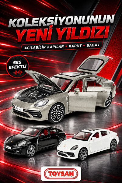 Toysan 1.24 ÖLÇEK KUTULU SESLİ VE IŞIKLI ÇEK BIRAK METAL ARABA